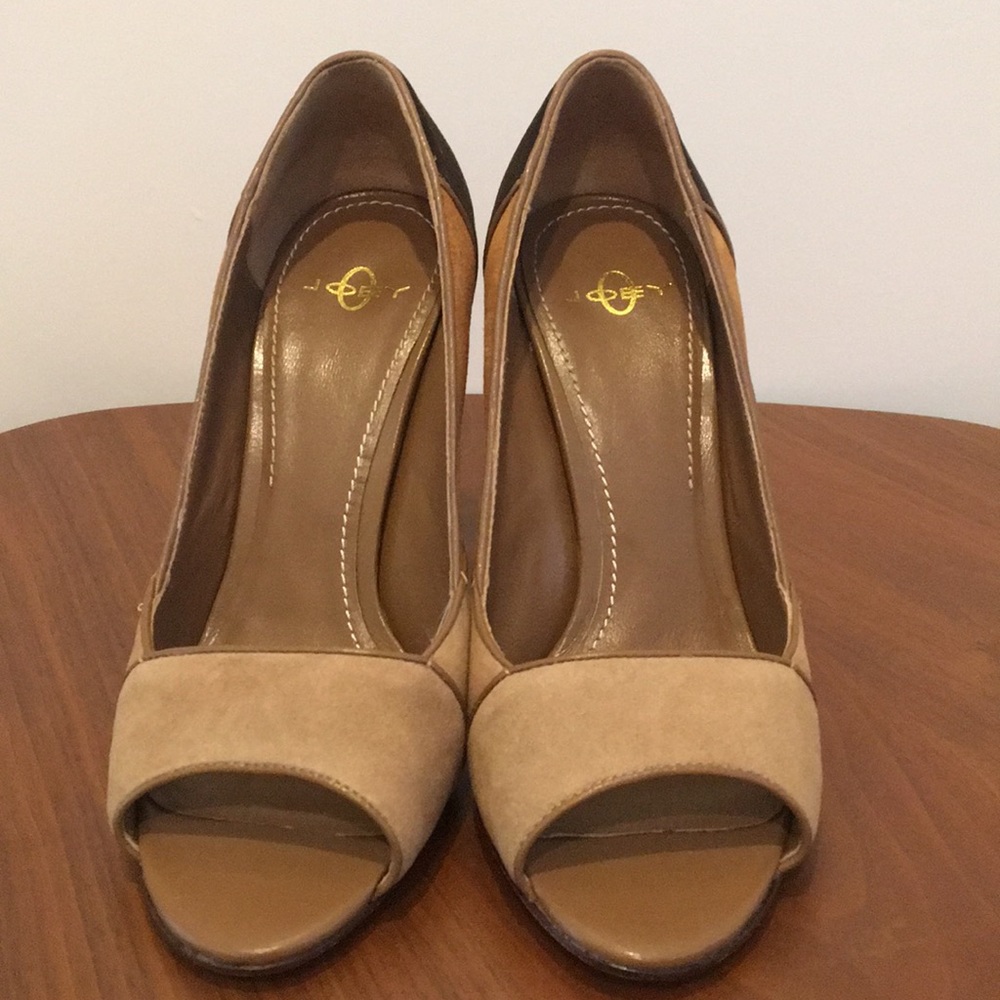 *Pre-Owned*Joey-O Jane Color Block High Heel - image 3